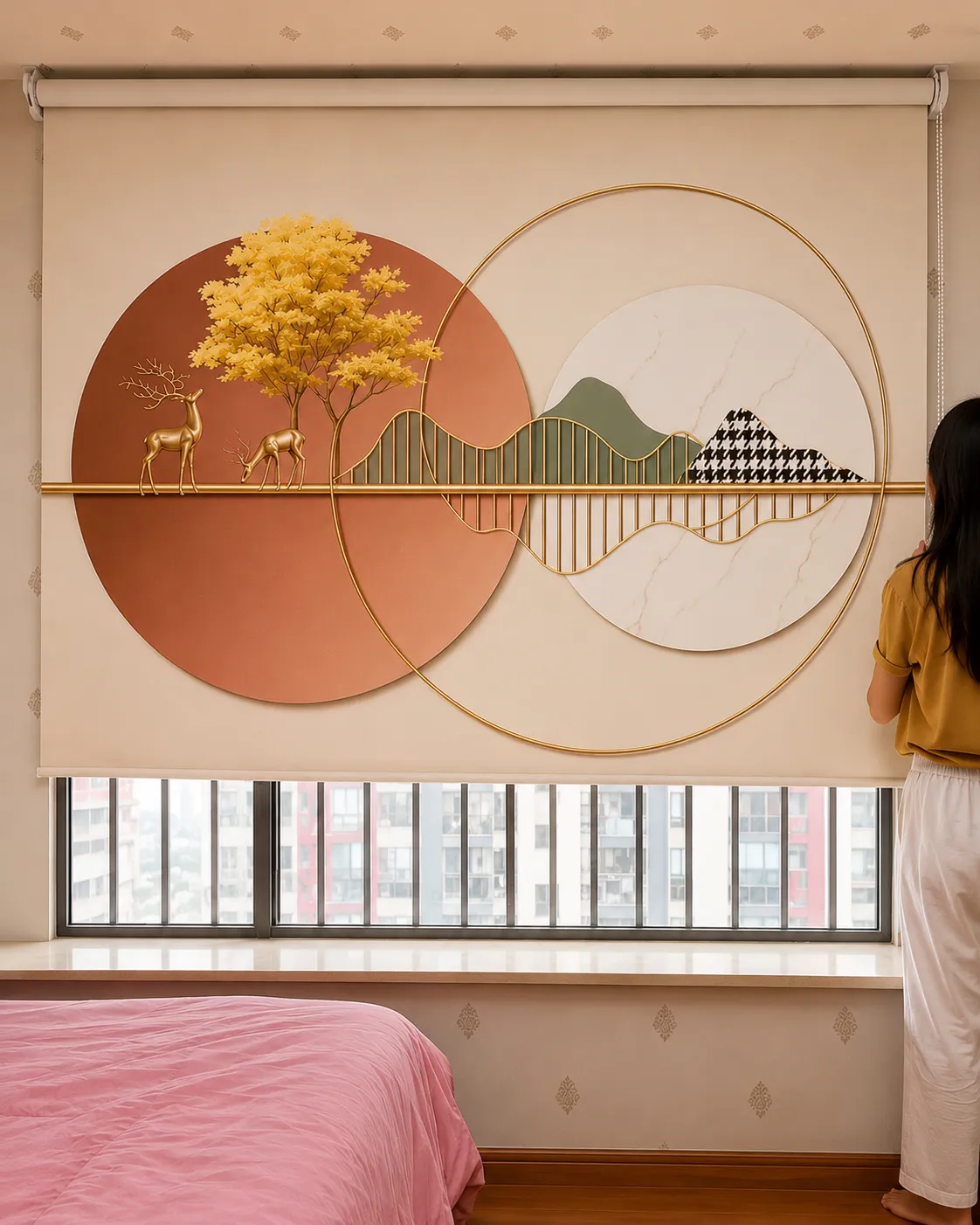 Abstract Nature Window Blind